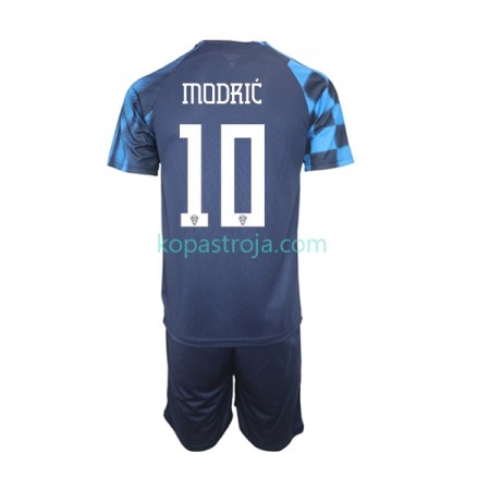 Billiga Fotbollströjor Kroatien Modrić 10 Barn Borta tröja WM 2022 Kortärmad